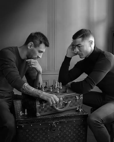фотошпалери футболісти Мессі і Рональдо 7567324218