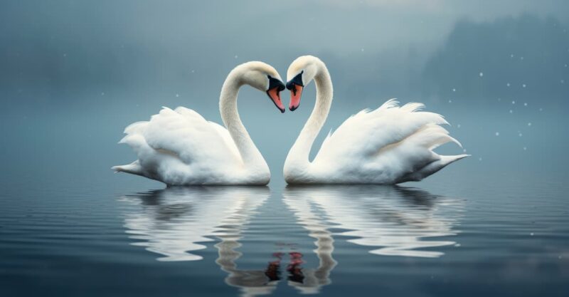 swan-couple-on-the-lake