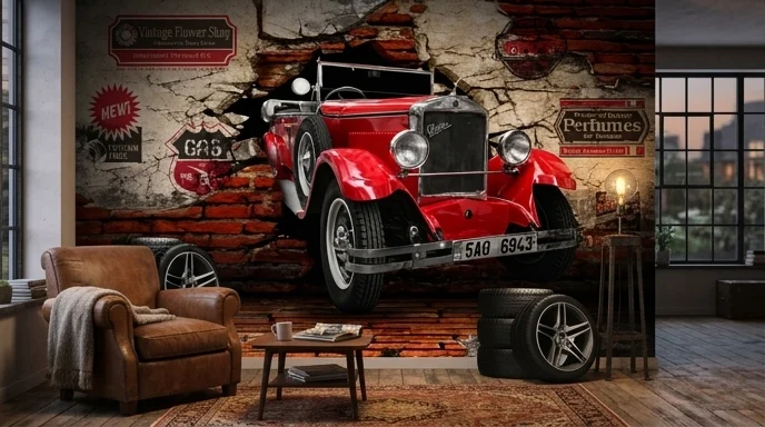 3D ретро-автомобіль 657368633